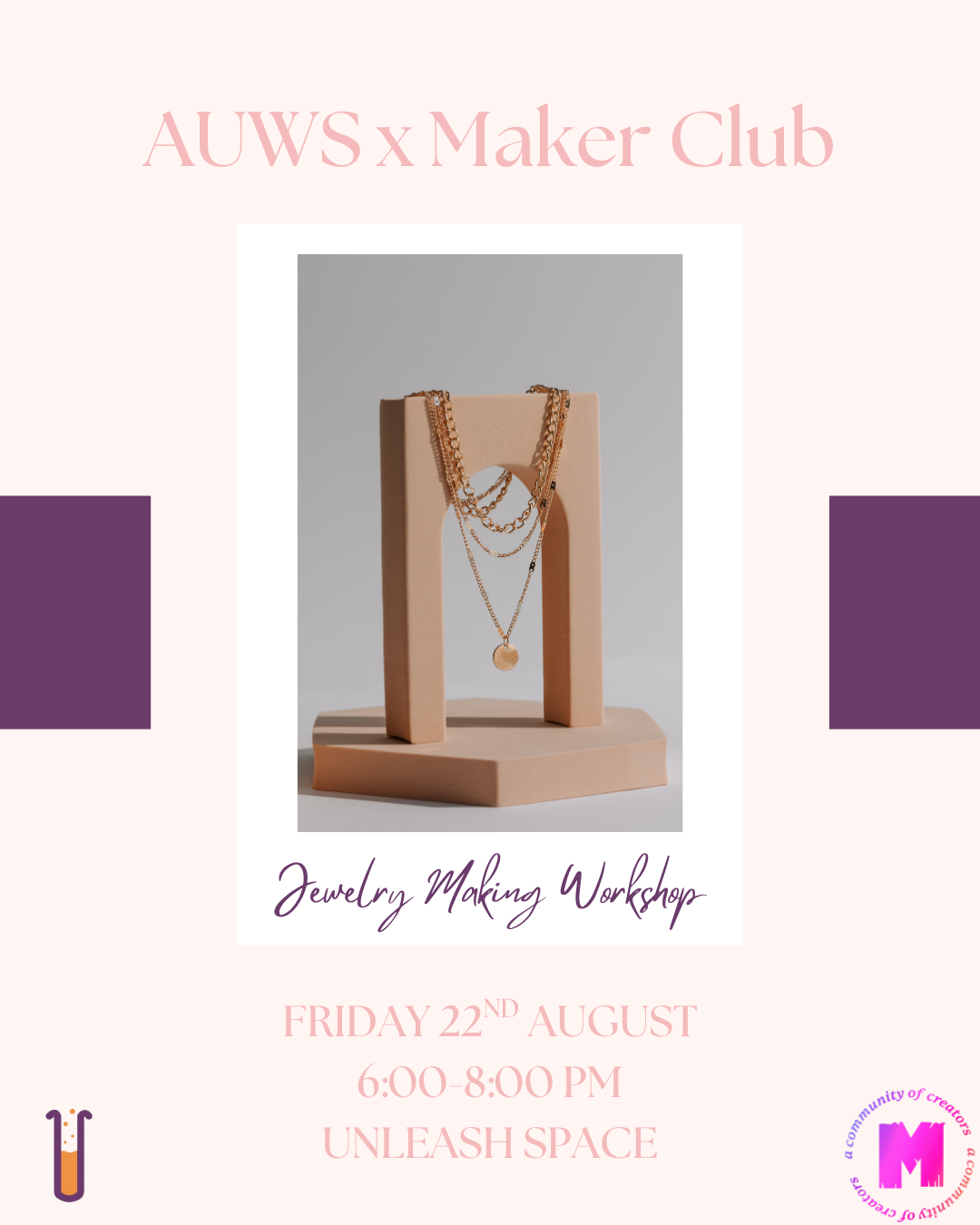 Jewelry Making Workshop AUWS X Maker Club post image
