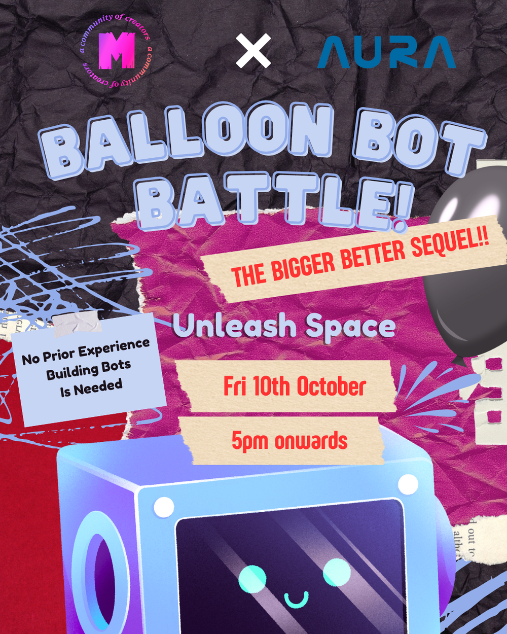 Balloon Bot Battle: AURA x Maker Club post image