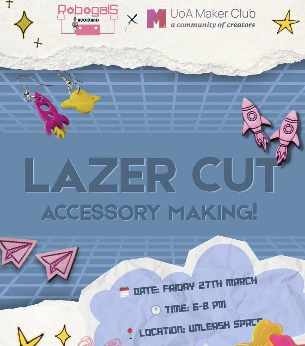 Robogals x Maker Club: Laser-cut Accessory Making post feature image