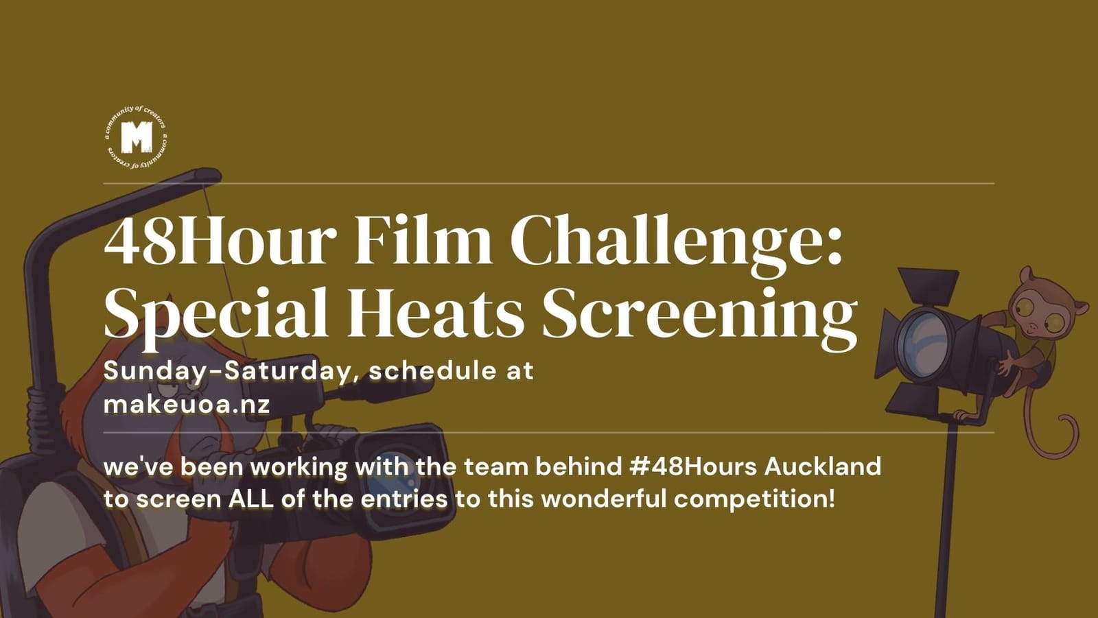Come watch some 48Hours Entries with us!