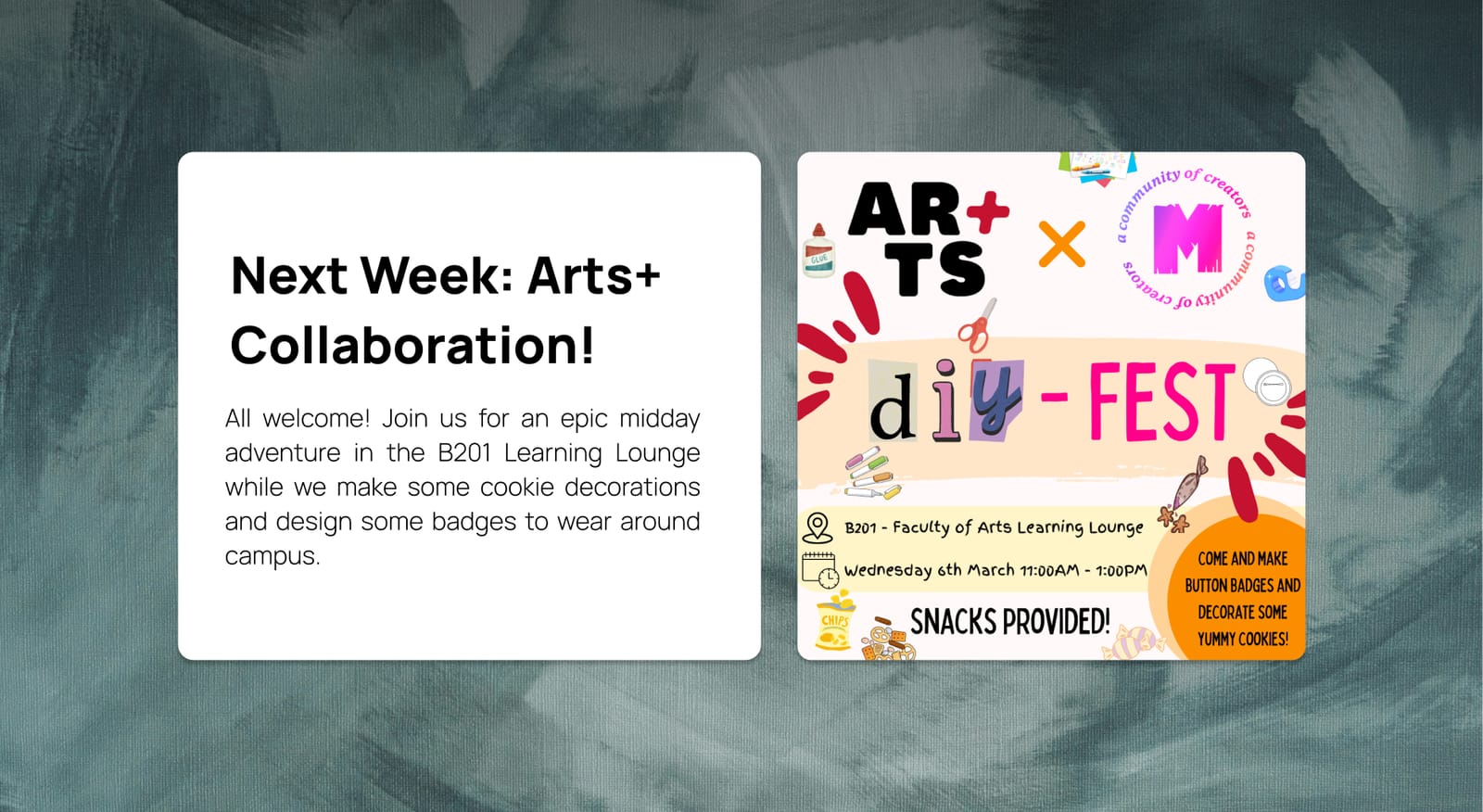 Arts+ DIY Fest!