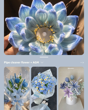 AGM + Pipecleaner flowers post feature image